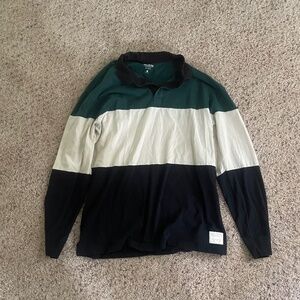 Hollister Long Sleeve Oversized Polo Shirt